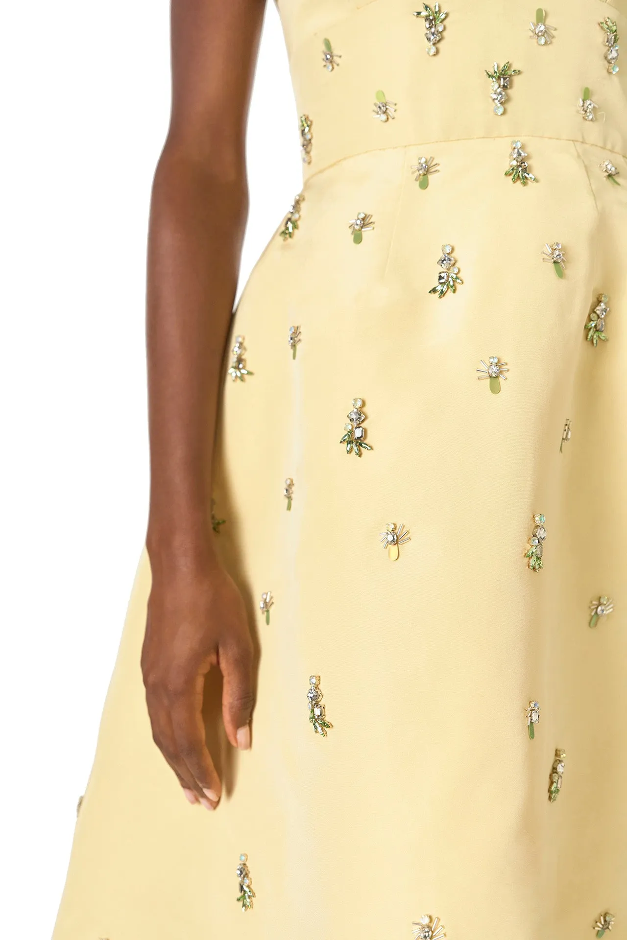 Limoncello Embroidered Cocktail Dress