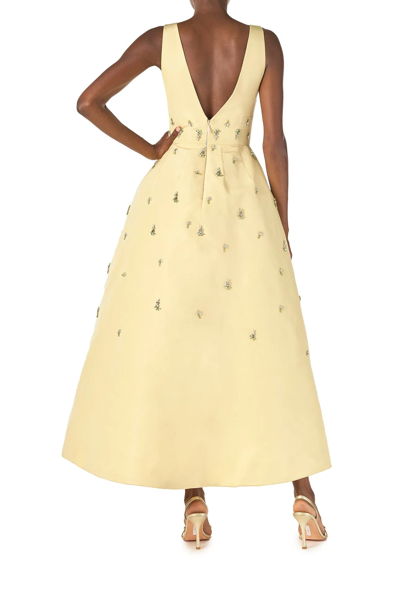 Limoncello Embroidered Cocktail Dress