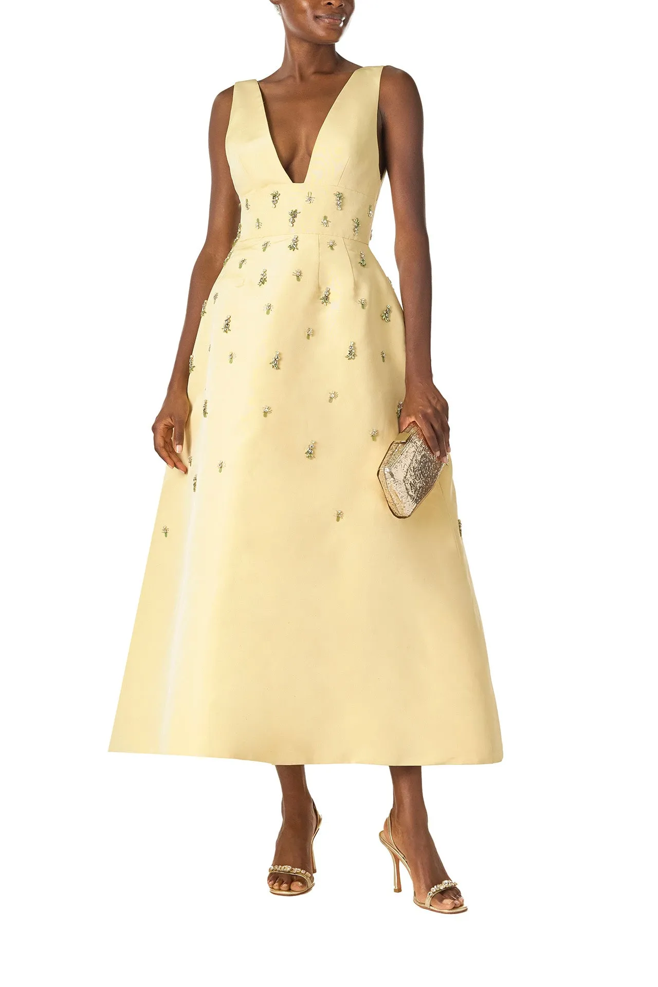 Limoncello Embroidered Cocktail Dress