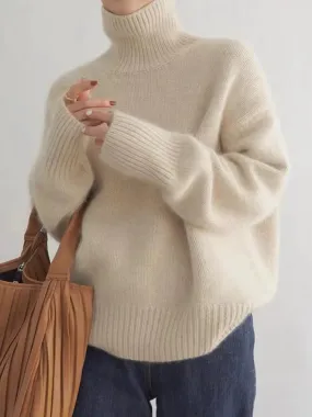 Linen - Turtleneck Sweater