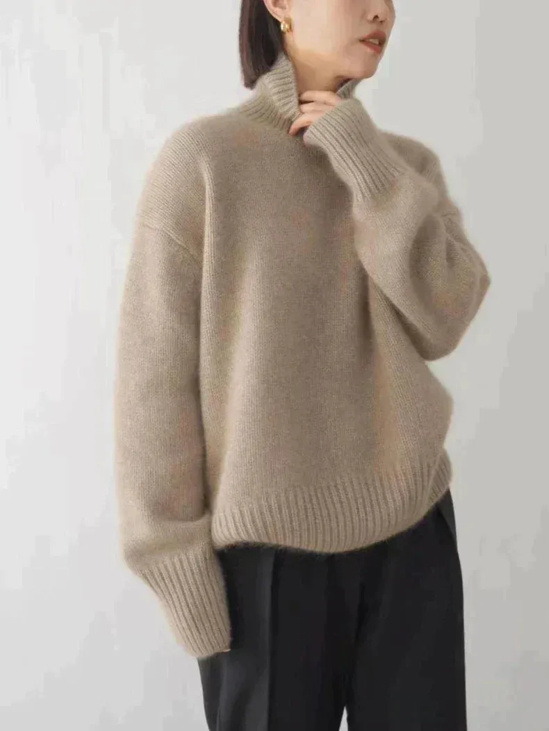 Linen - Turtleneck Sweater