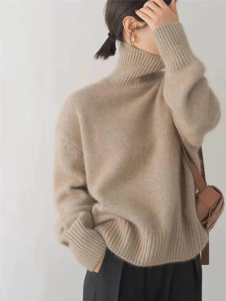 Linen - Turtleneck Sweater