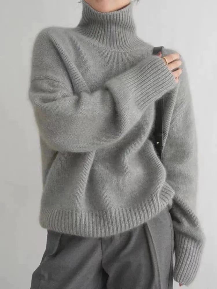 Linen - Turtleneck Sweater