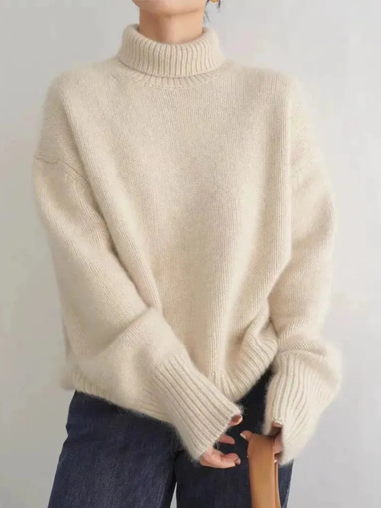 Linen - Turtleneck Sweater