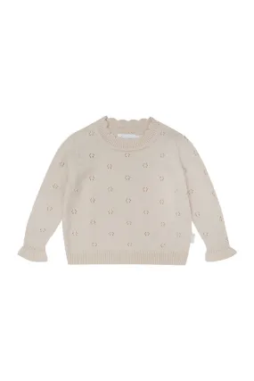 Lochstrick Pullover