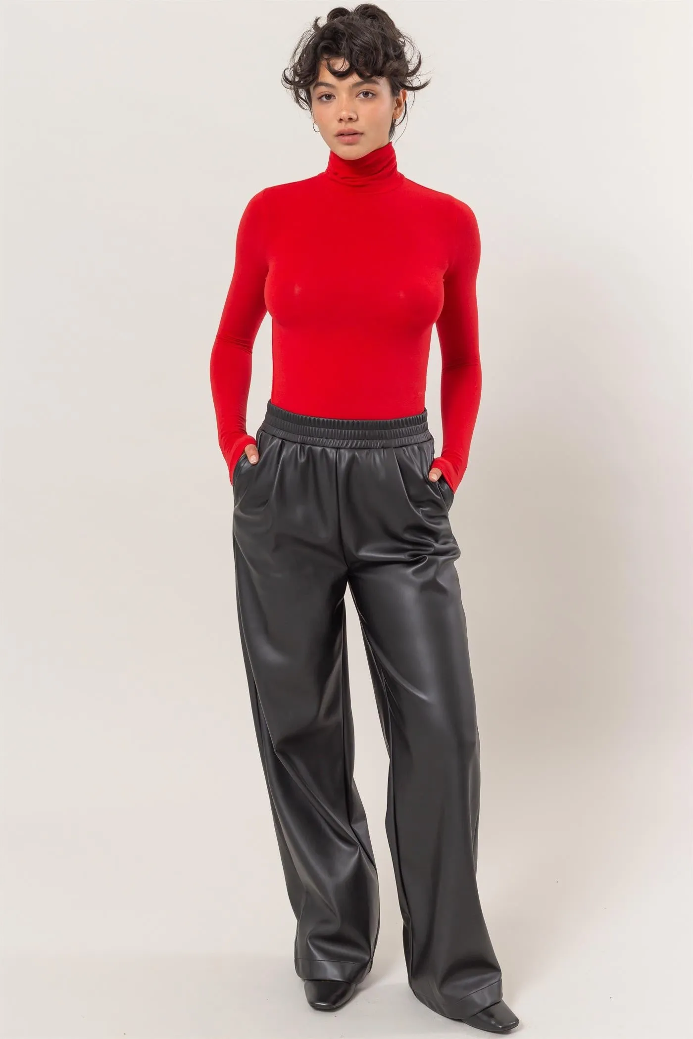 Long Sleeve Turtleneck Top