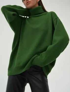 Loose Fit Turtleneck Sweater