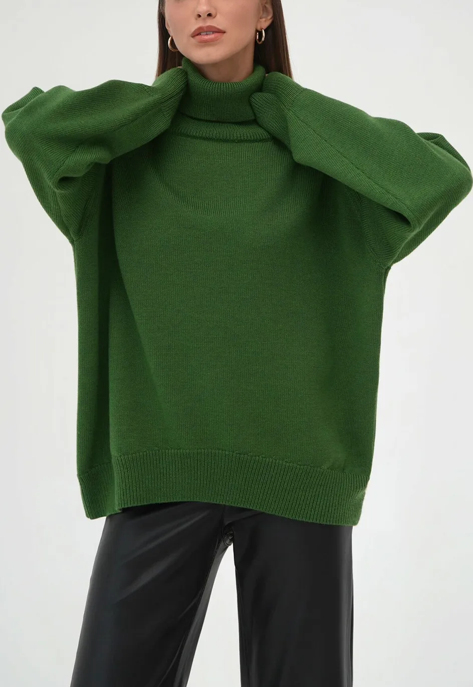 Loose Fit Turtleneck Sweater