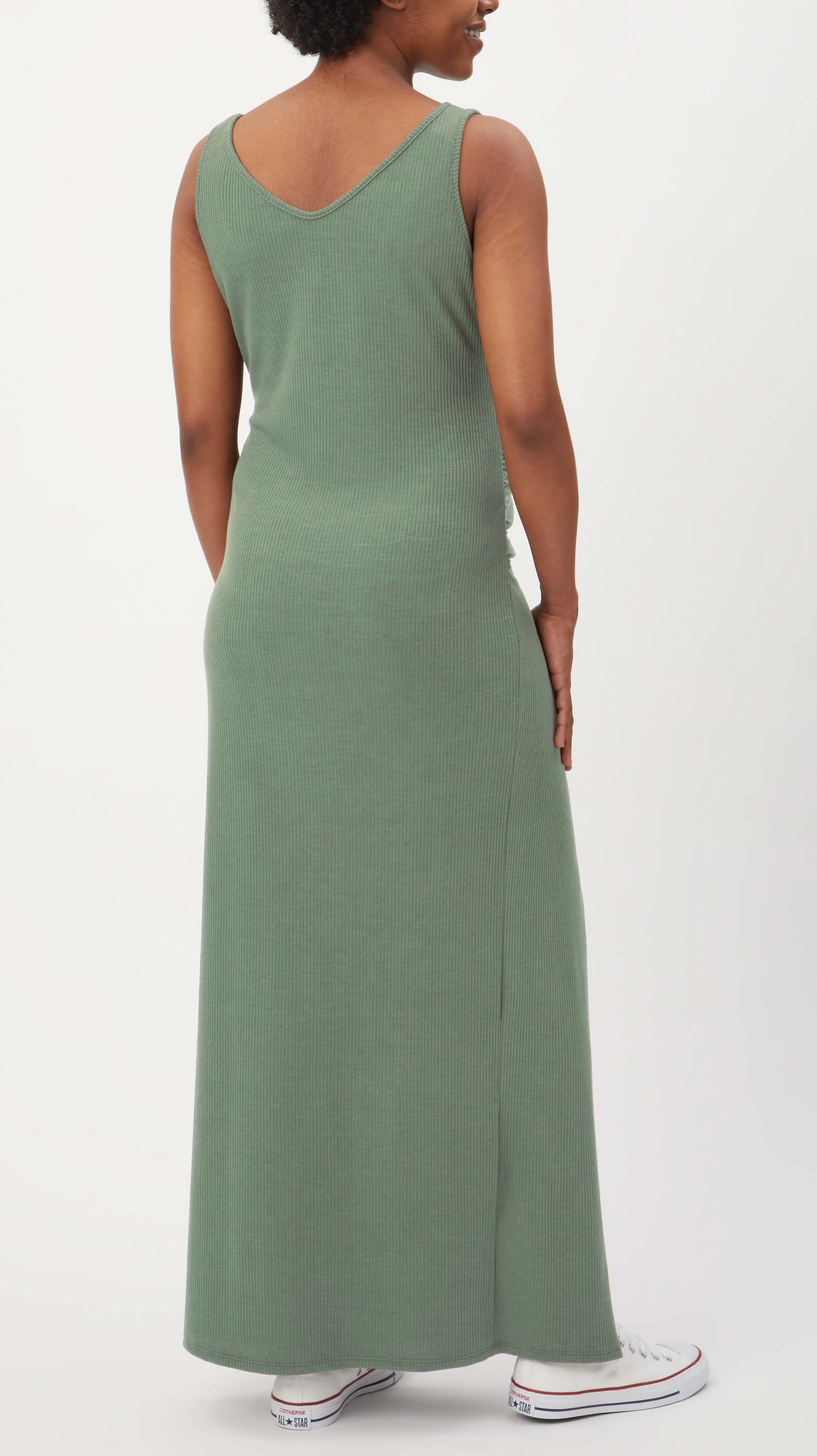 Maxi Ribbed Maternity Dress