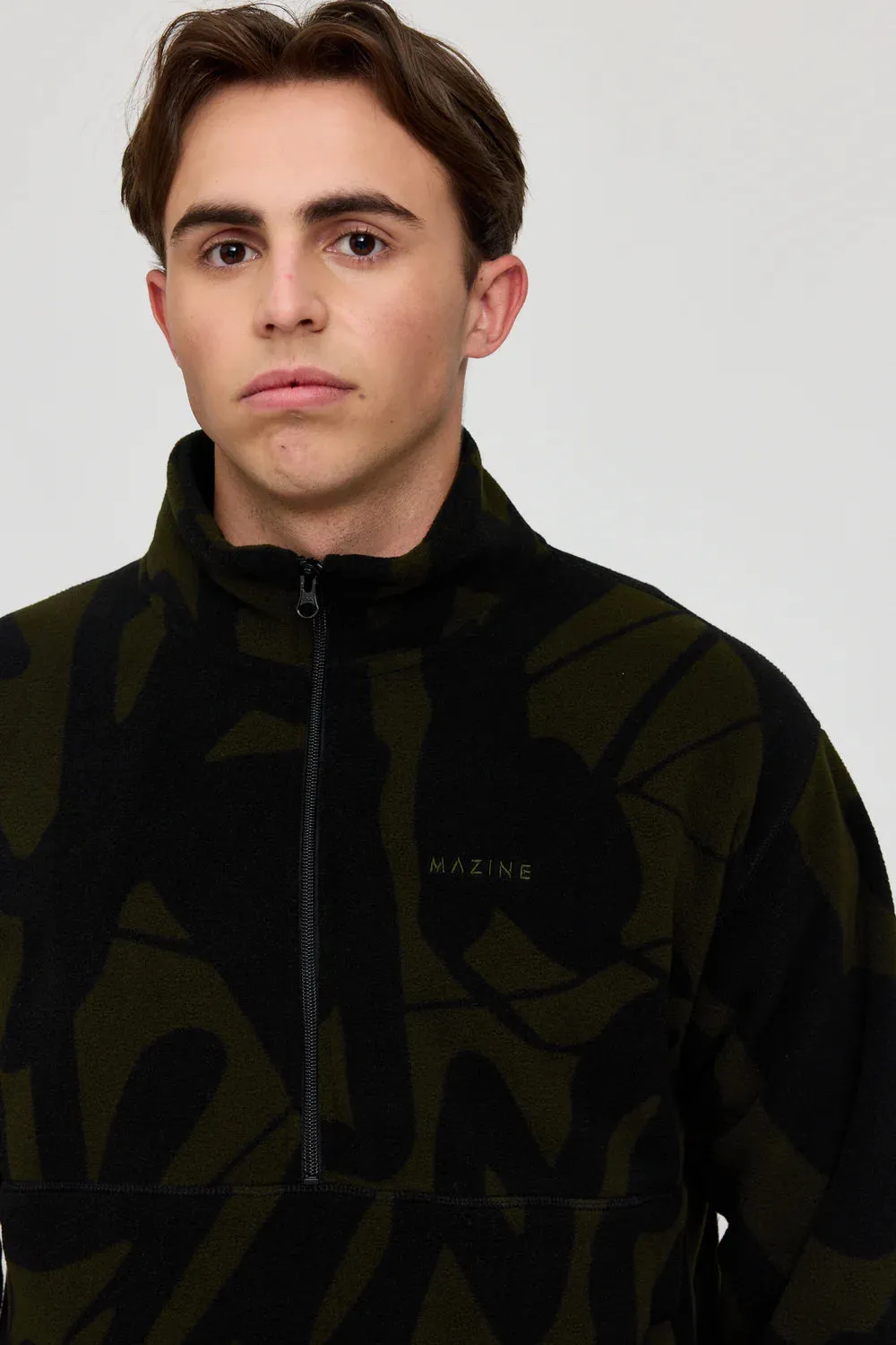 Mazine Nash Printed Fleece Half Zip