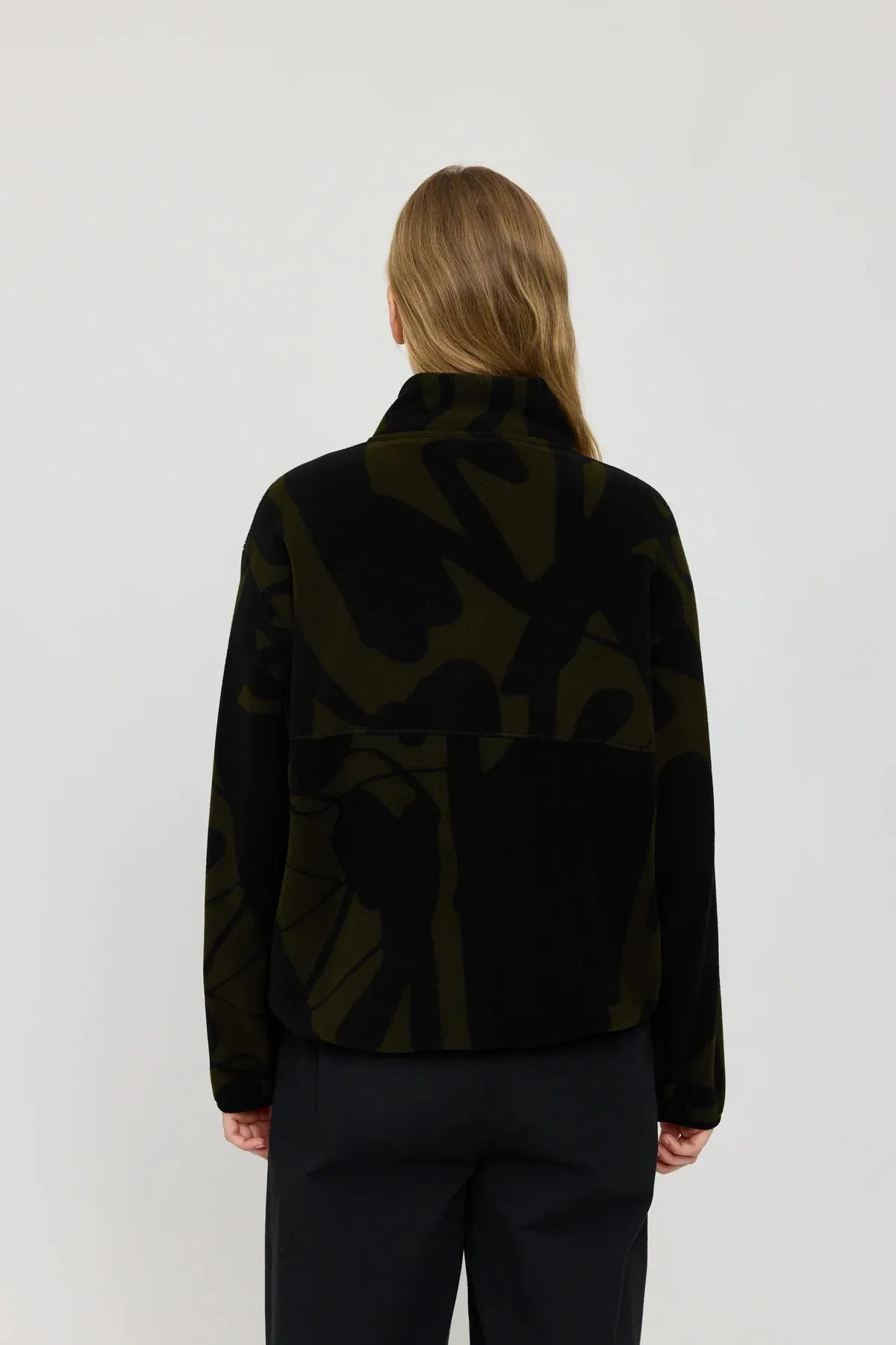 Mazine Nash Printed Fleece Half Zip
