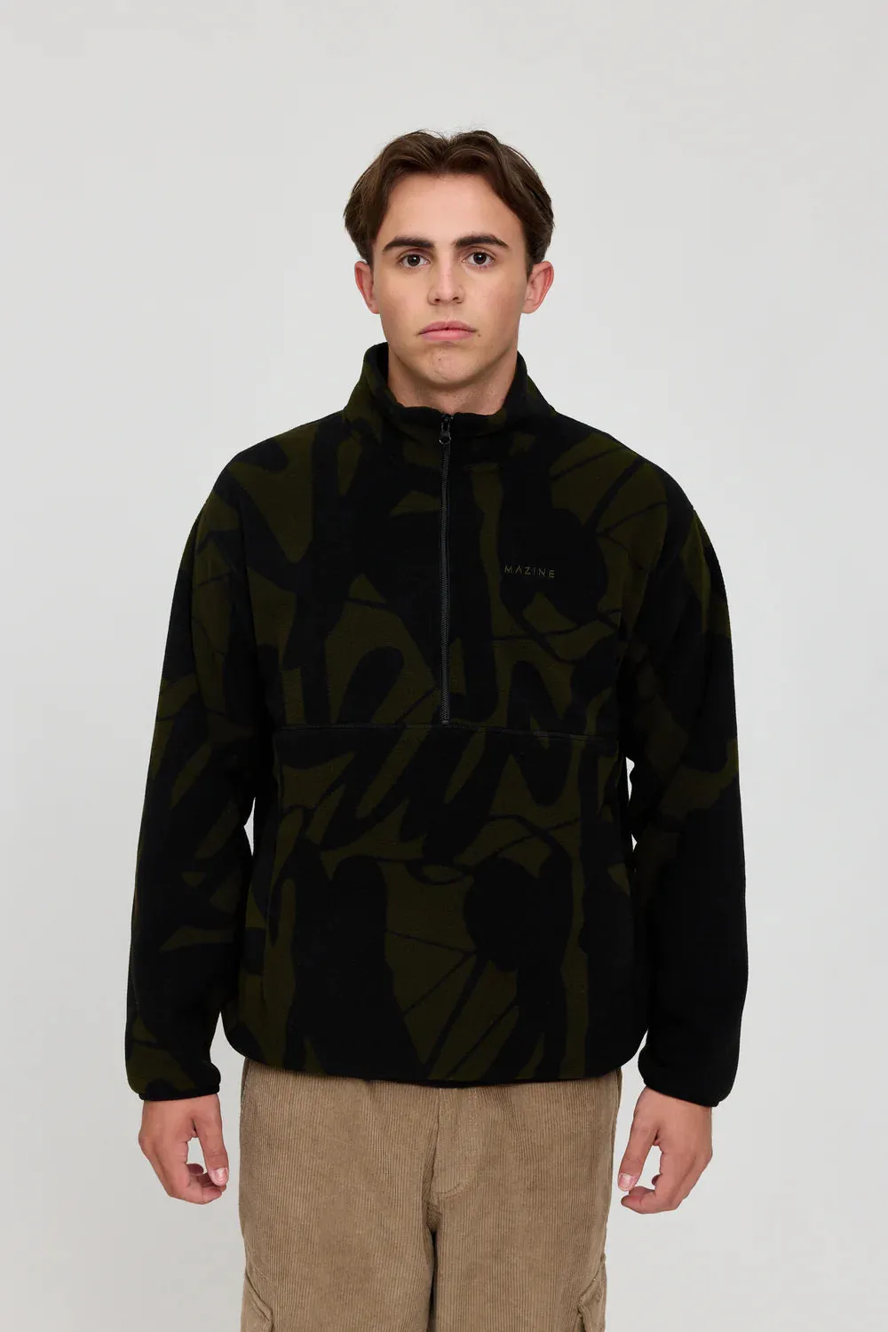Mazine Nash Printed Fleece Half Zip