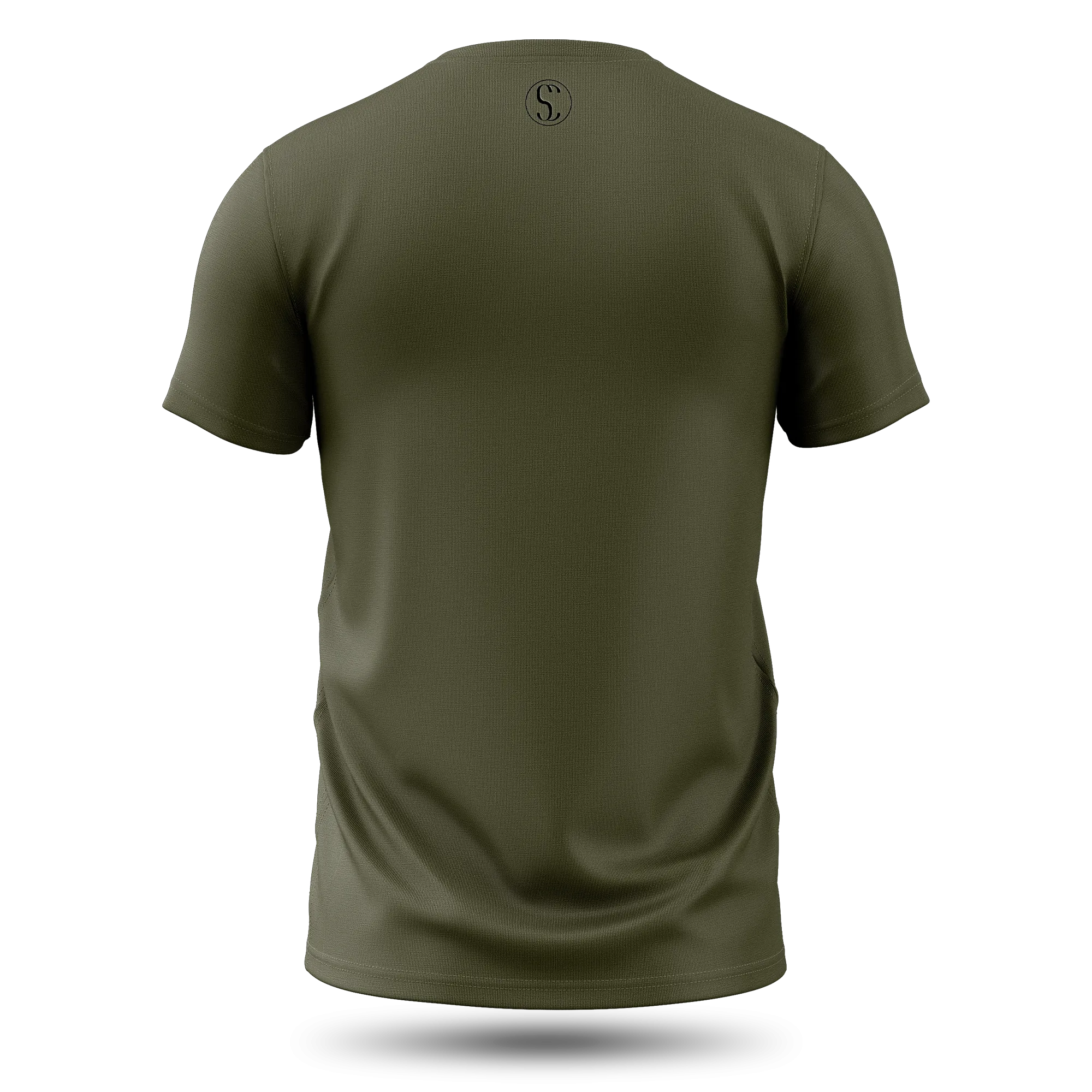 Men's Premium Cotton Olive Green Short Sleeve T-Shirt