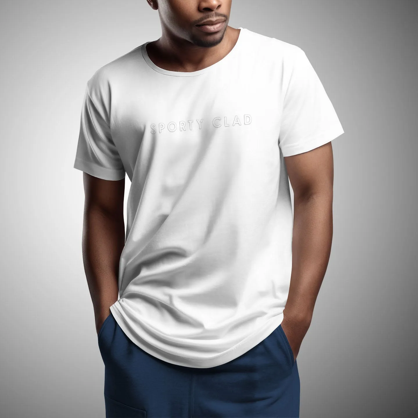 Men's Premium Cotton White Short Sleeve T-Shirt