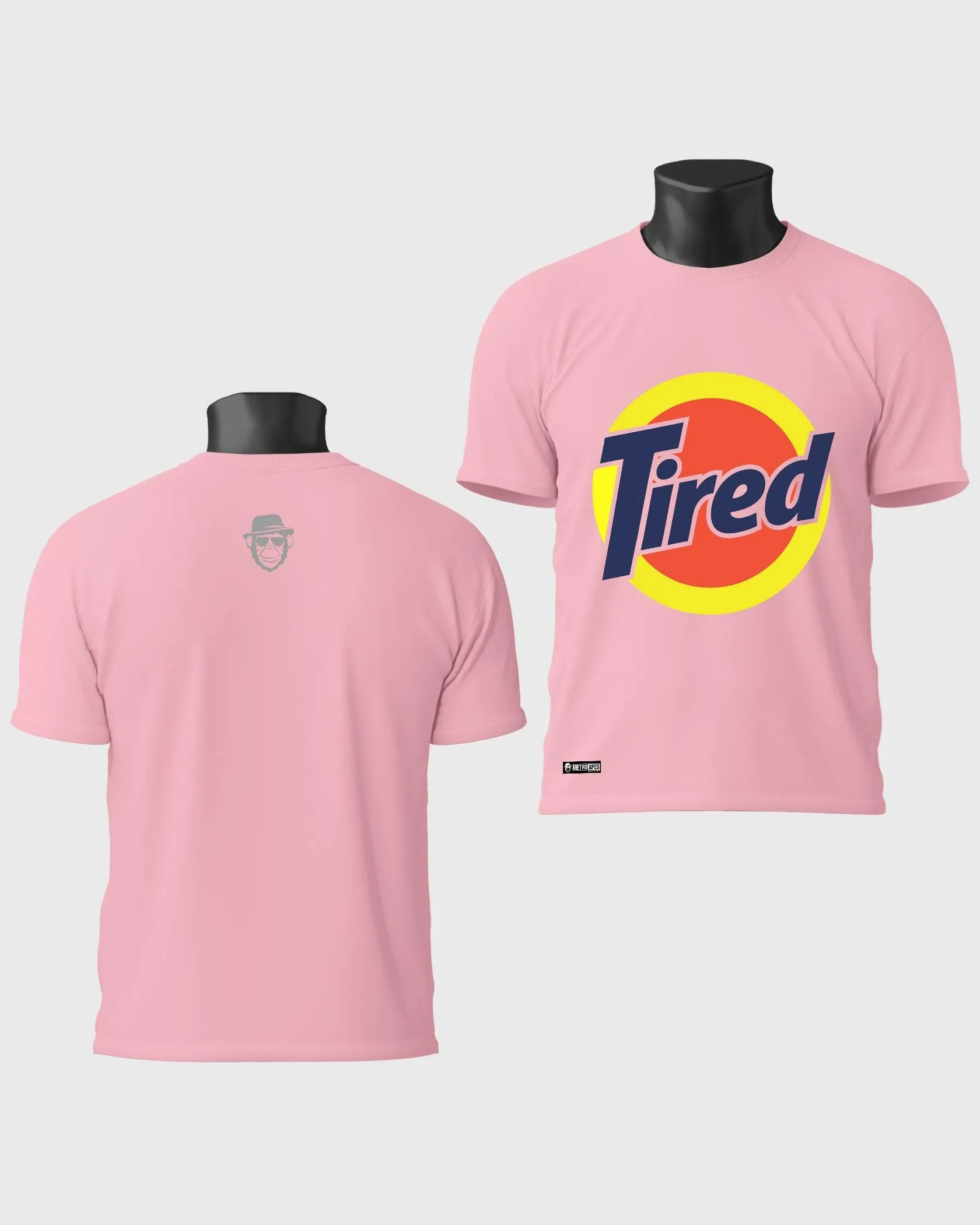 Mens Regular Tshirt Funky Logo Spoofs Tired