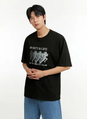 Men's Sporty Cotton T-Shirt IL412