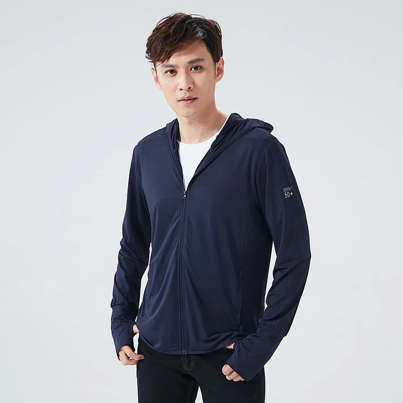 Men's Summer Ultra-Light UPF 50  UV Protection Hooded Sportswear Coats - Windbreaker Casual Jackets Hoodie for Men