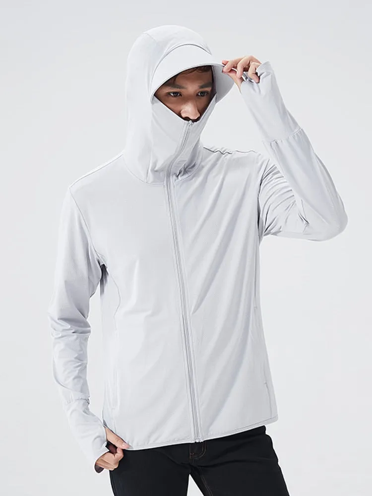 Men's Summer Ultra-Light UPF 50  UV Protection Hooded Sportswear Coats - Windbreaker Casual Jackets Hoodie for Men