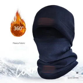 Men's Thermal Fleece Balaclava Hat - Winter Face Warmer & Tactical Beanie
