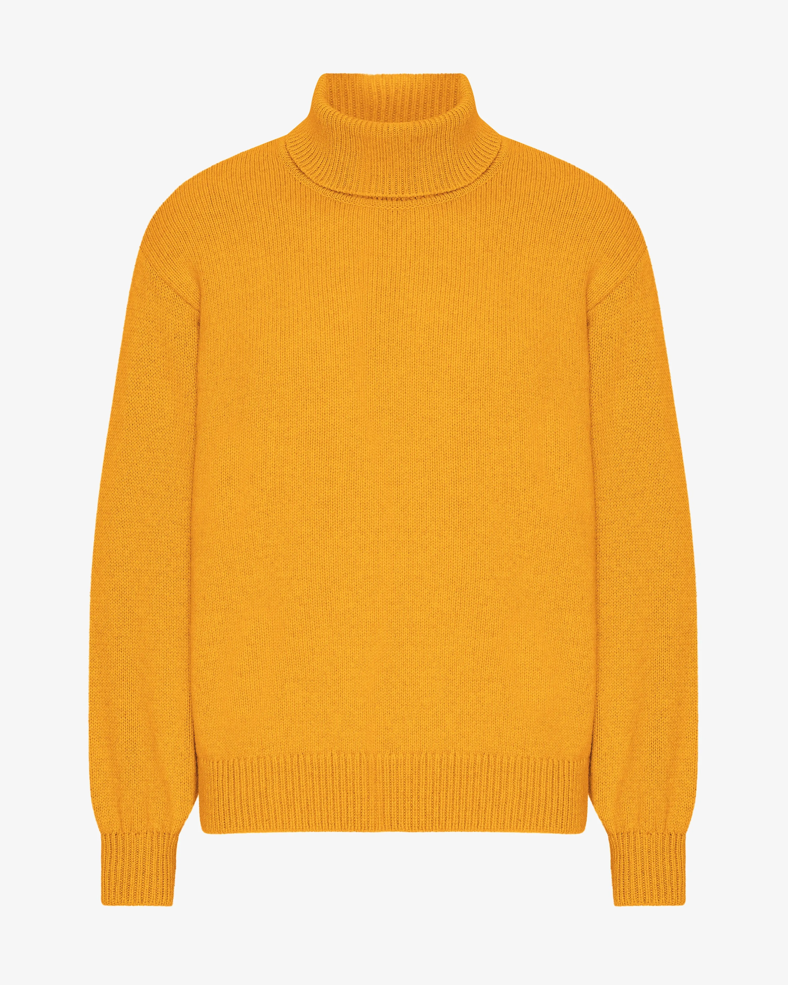 Merino Wool Turtleneck - Burned Yellow