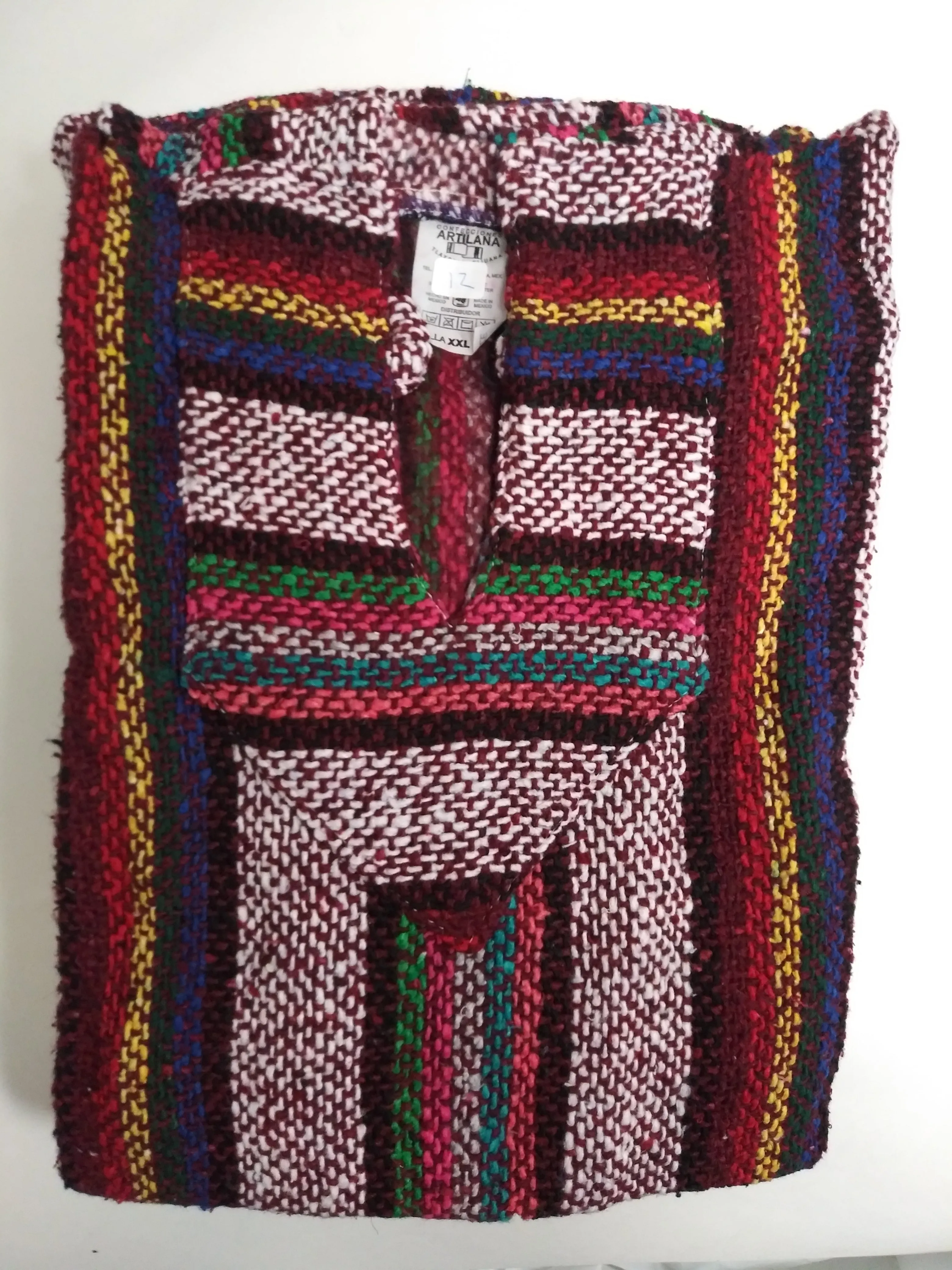 Mexican Poncho Baja Hoodie 2X