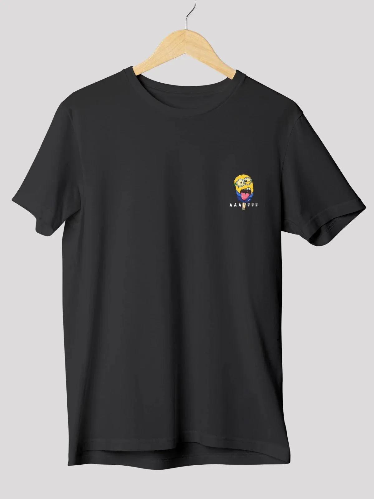 Minions Ice-Cream Fusion Black Unisex T-Shirt