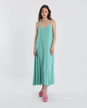 Mint Linen Maxi Dress
