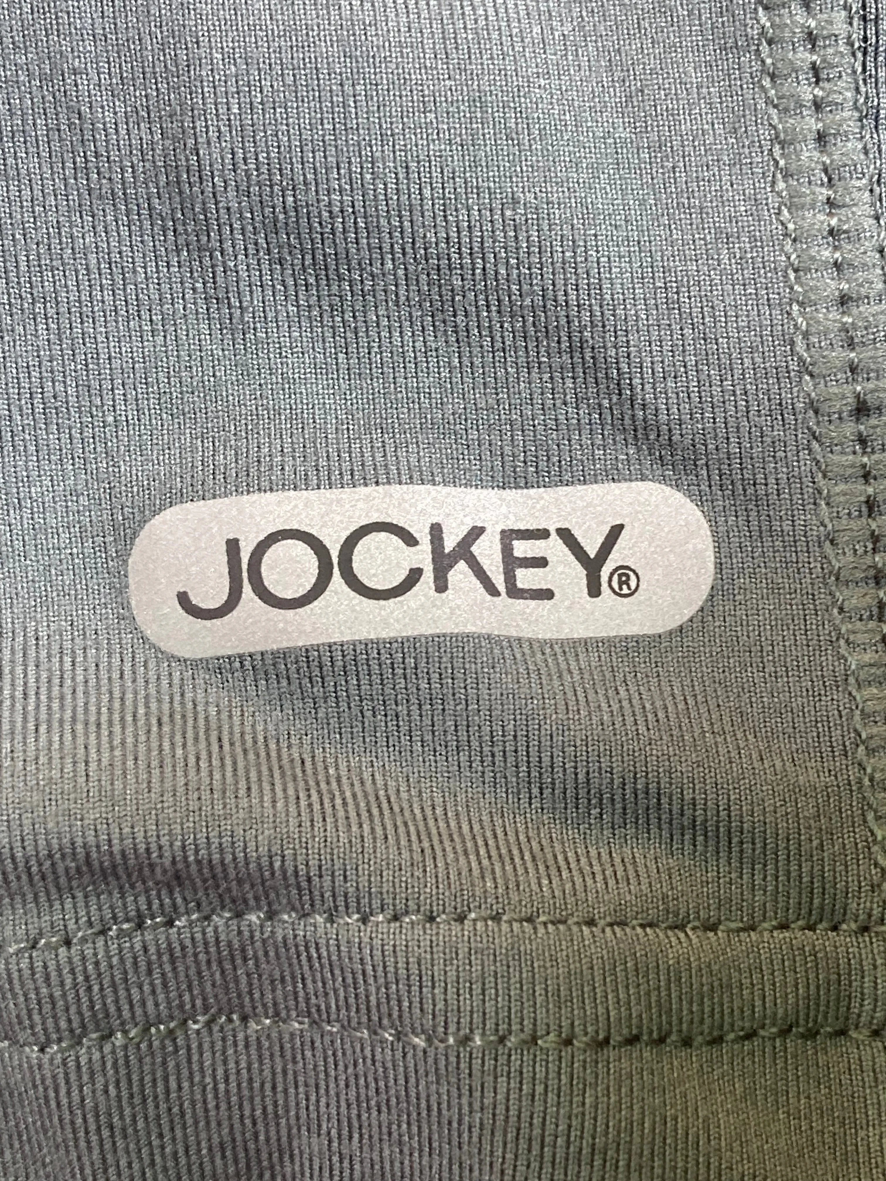 NEW! JOCKEY SPORT THERMAL Large L Lrg Adult Mens Long Sleeve Gray Thermal T Shirt Tee Shirt