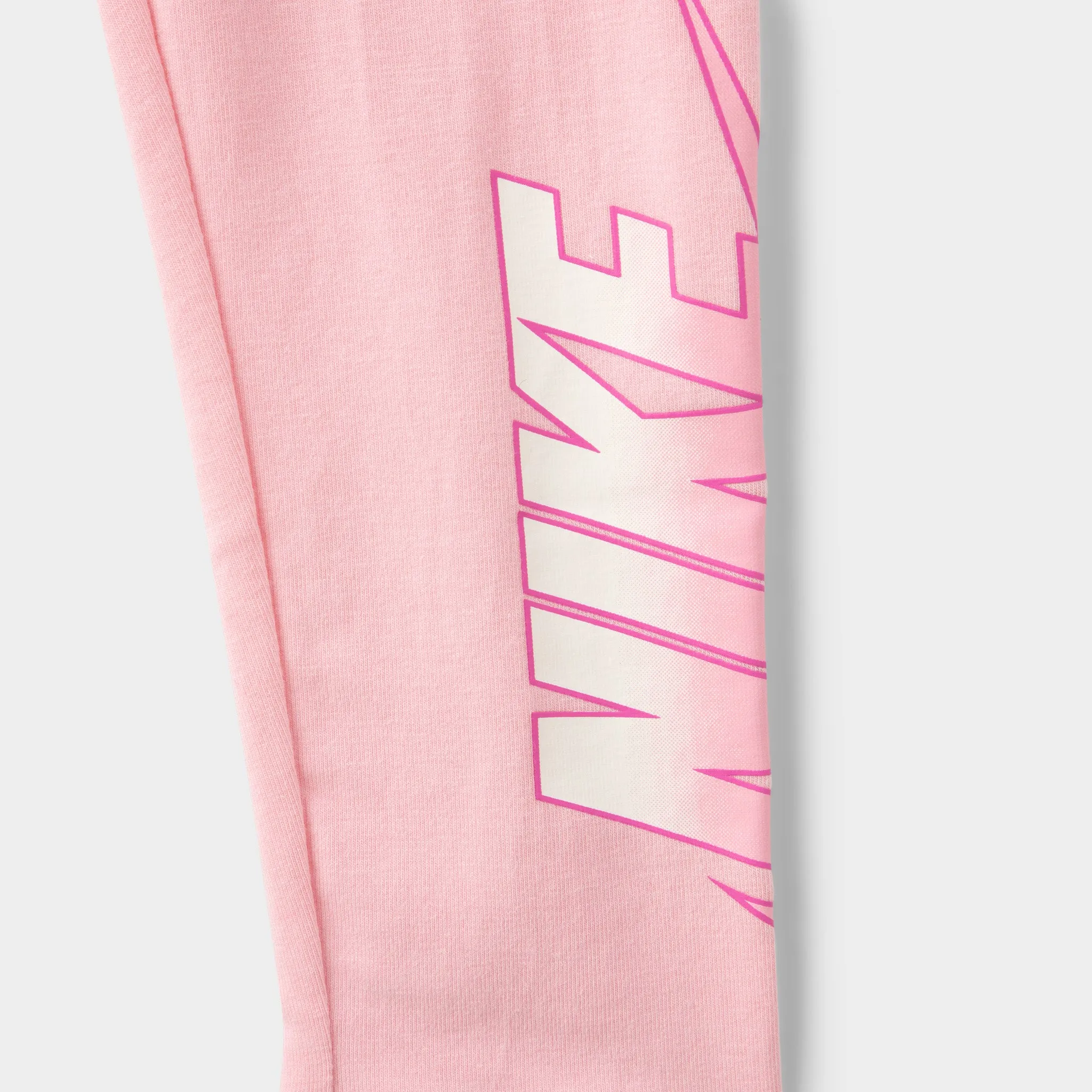Nike Child Girls' Fade Logo Crewneck Set / Light Pink