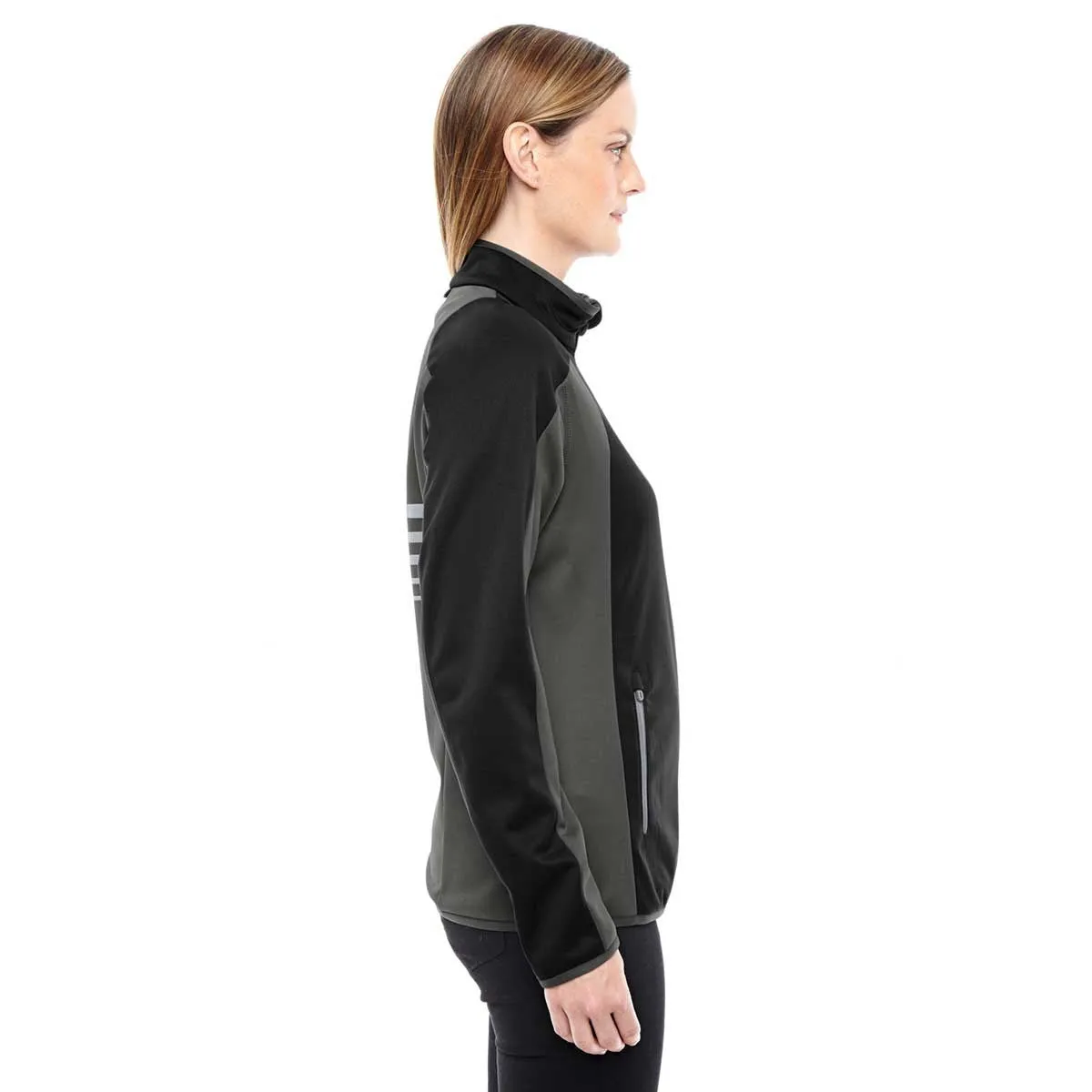 North End Women's Black/Dark Graphite Interactive Performance Fleece Jacket
