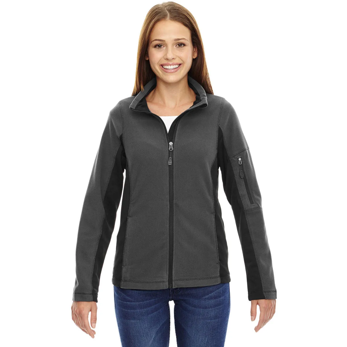 North End Women's Carbon Generate Textured Fleece Jacket