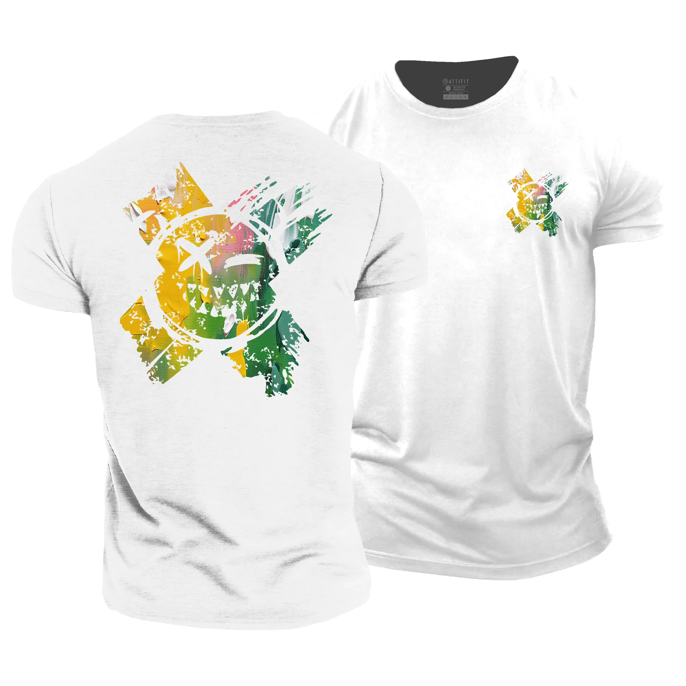 Oil Painting Smiley Cotton T-shirts