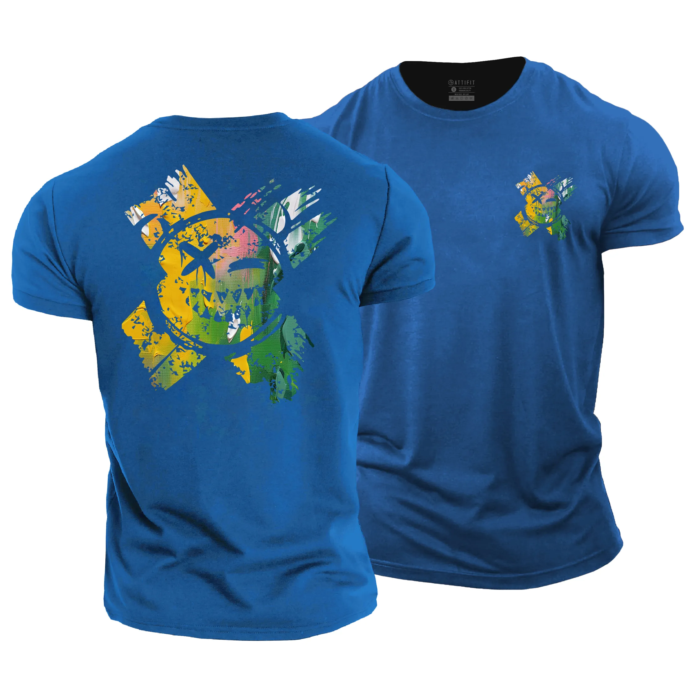 Oil Painting Smiley Cotton T-shirts