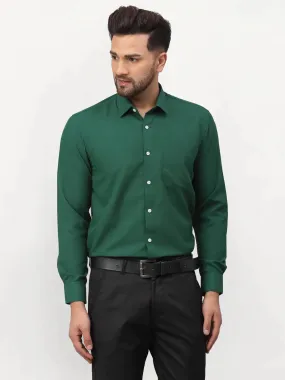 Olive Men'S Solid Formal Shirts