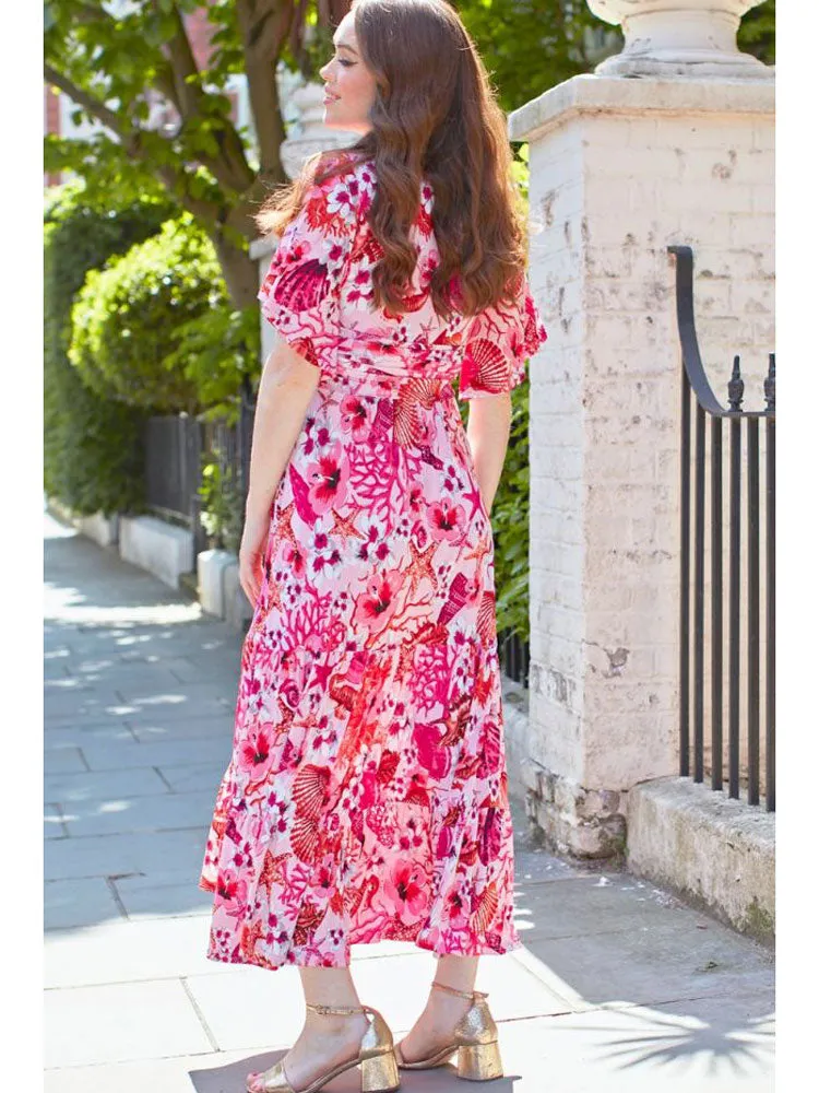 Onjenu Tilly Maxi Dress Coral Crush