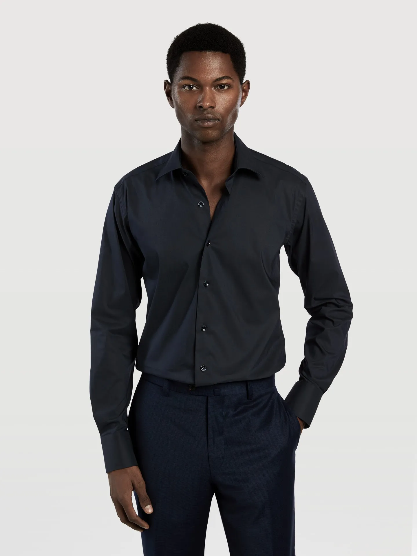 OXFORD COLLAR SLIM FIT SINGLE CUFF
