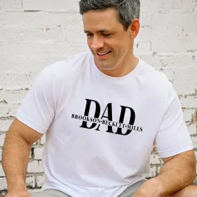 Personalized DAD Tee featuring Child's Name