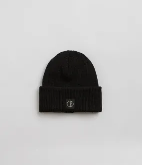Polar Double Fold Merino Beanie - Black