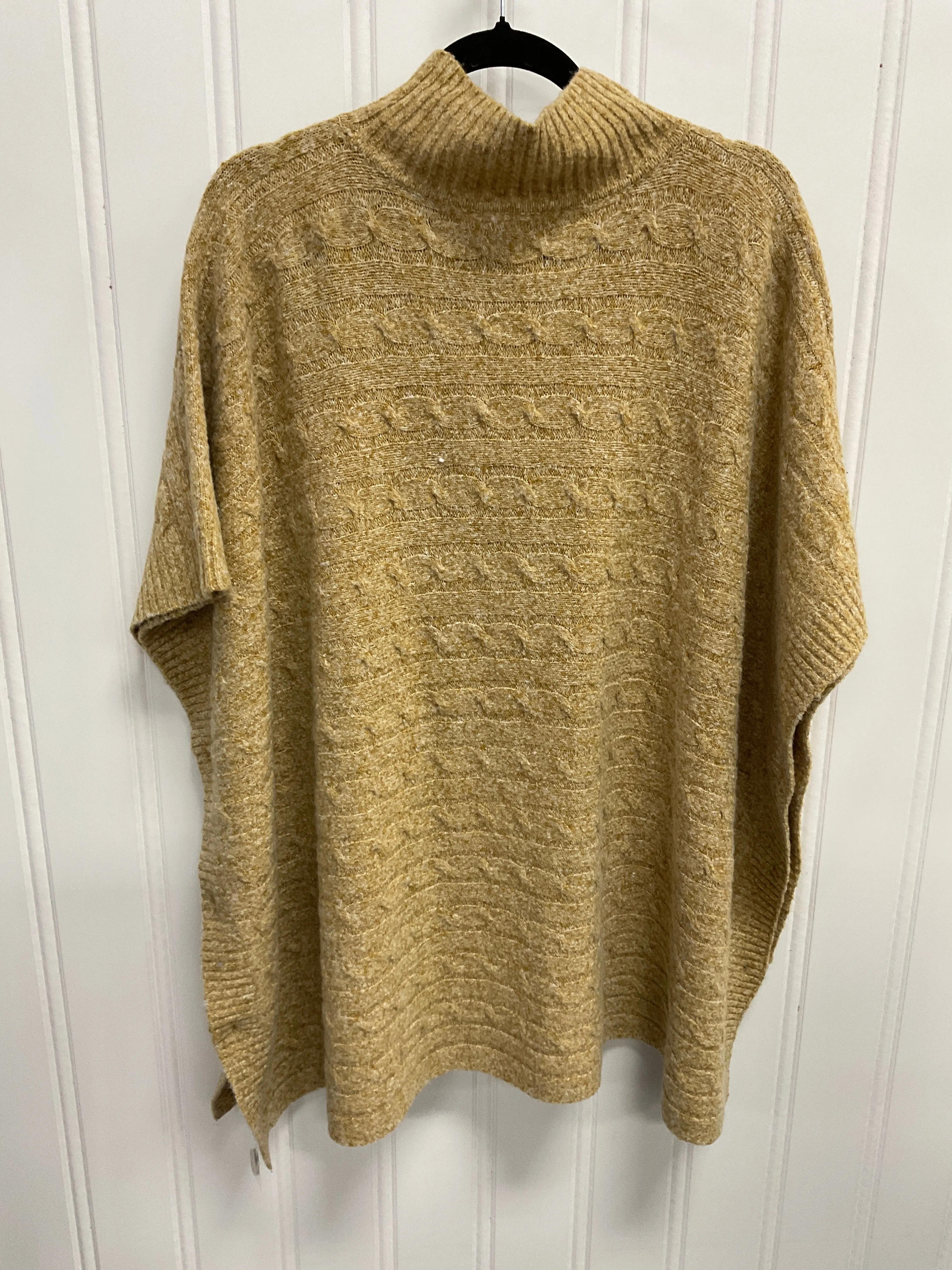 Poncho By Hem & Thread In Tan, Size:M
