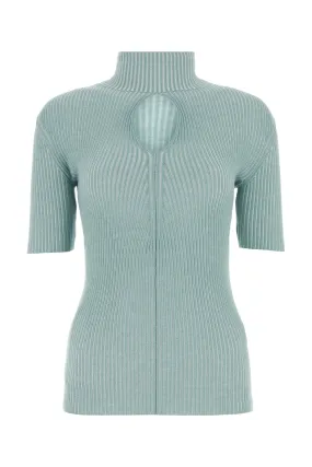 Powder blue wool top