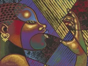 Precious Treasures 1 - 22x28 limited edition print - Larry Poncho Brown