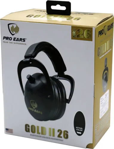 Pro Ears Gold Ii 26 Ear Muff - Electronic W/padded Base Blk