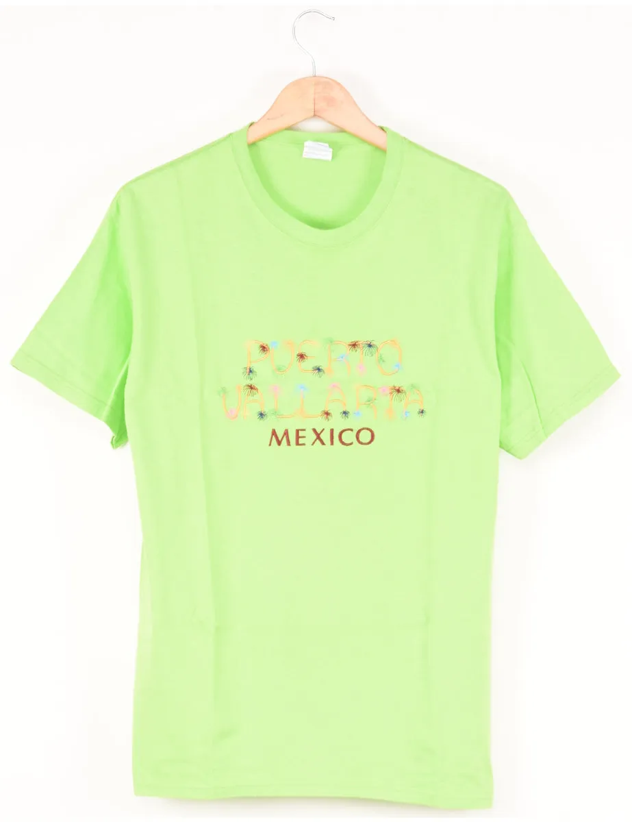 Puerto Vallarta Mexico Embroidered T-shirt - L