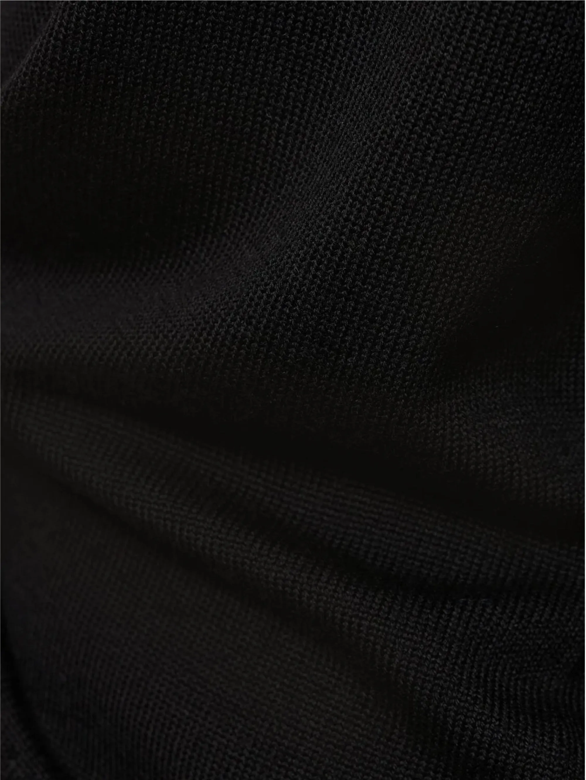 Pullover Girocollo in Pura Lana Nero