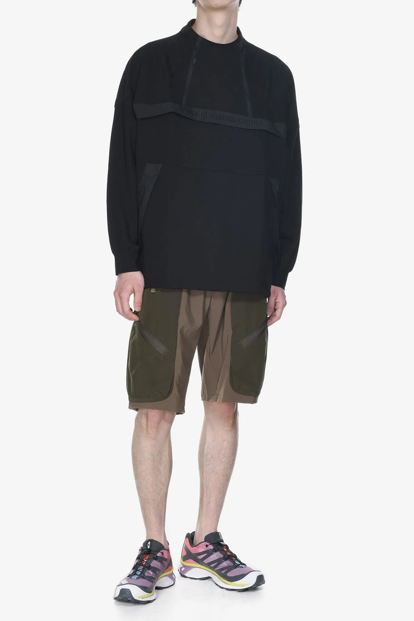 PULLOVER W ZIPPED PULLOVER