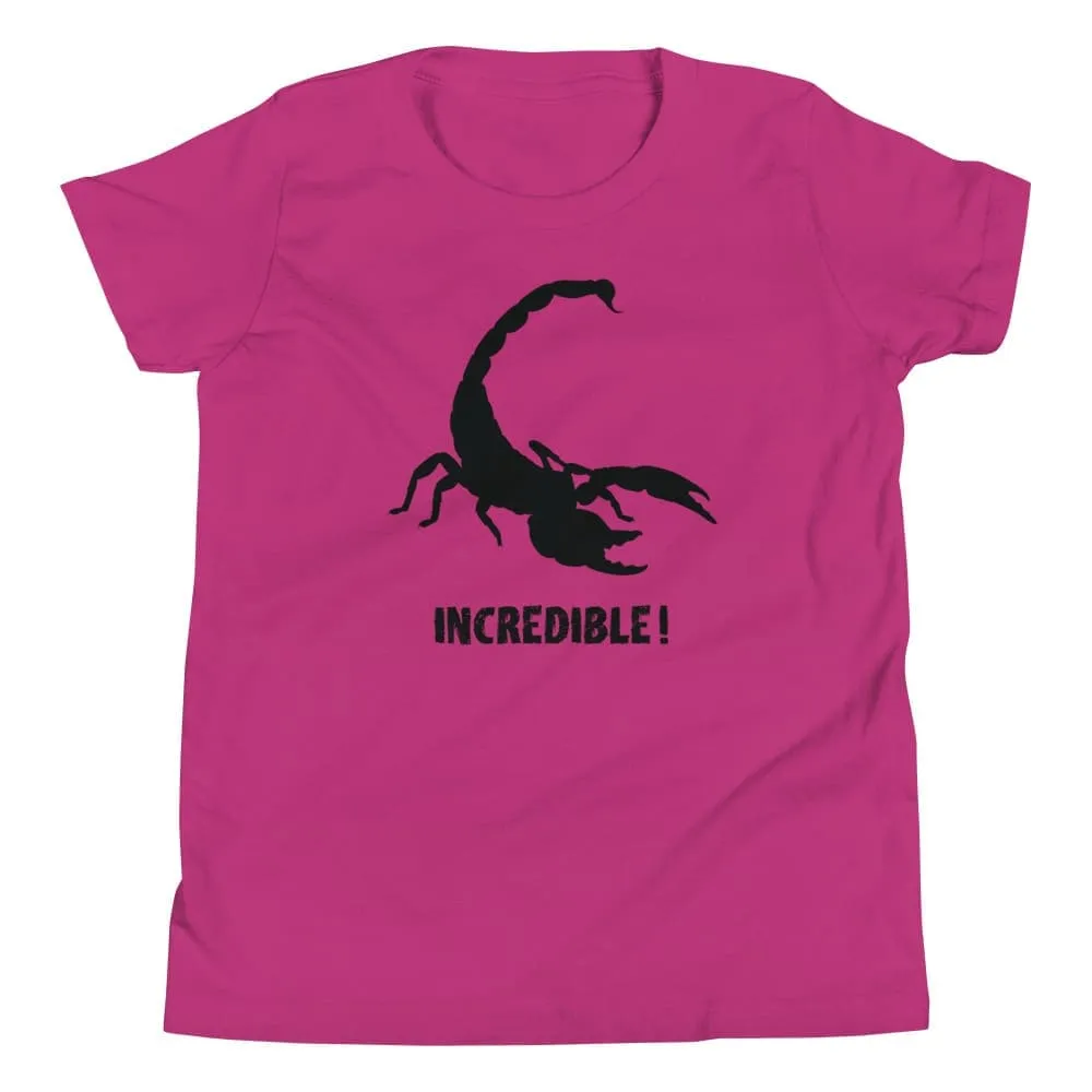 "Scorpions Are Incredible" Scorpions T-Shirt for Youth / Kids (Black Print)