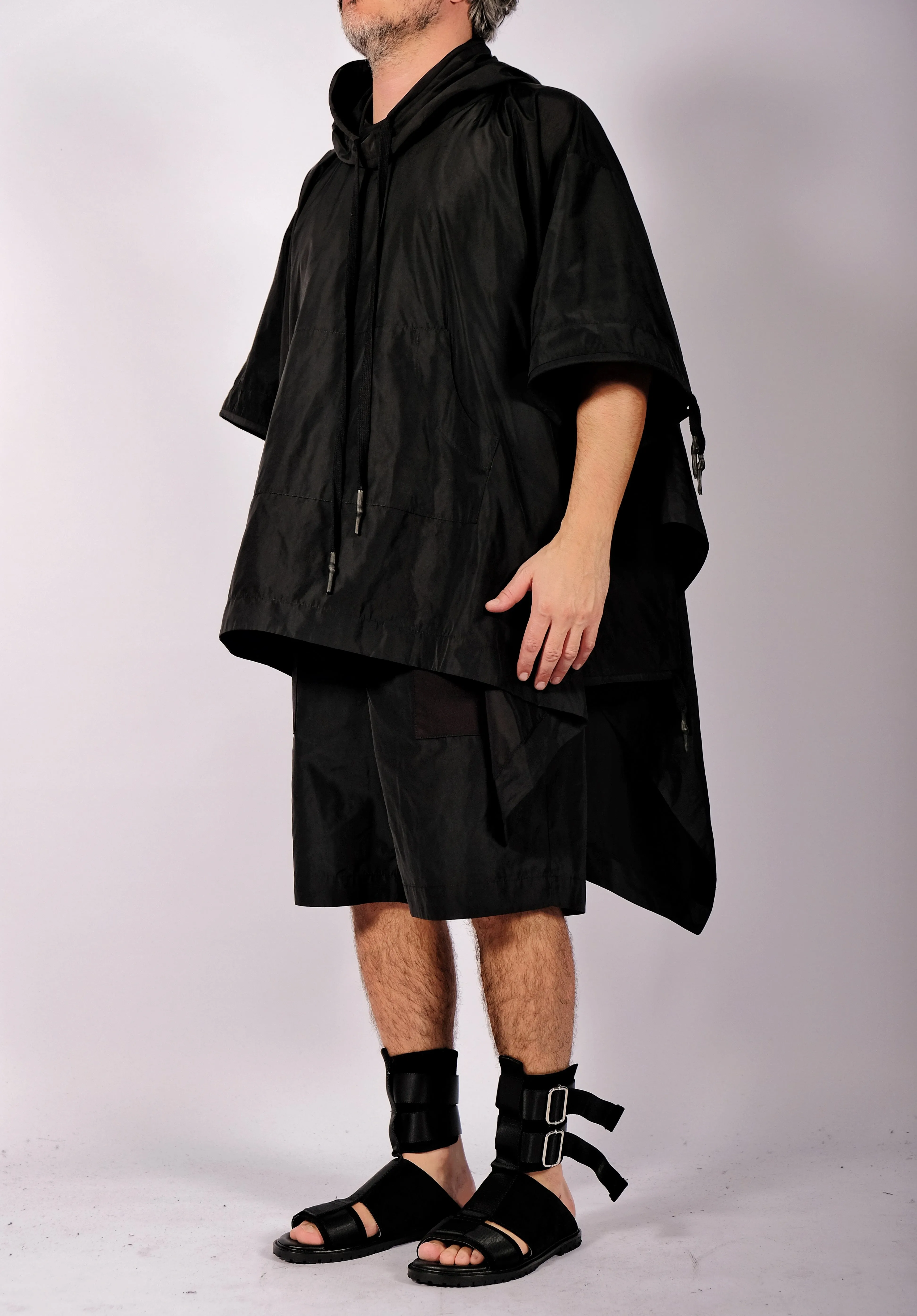 Raincoat Cape with Four Sleeves