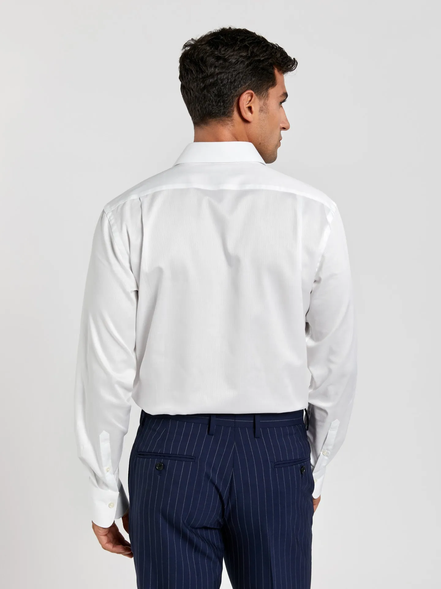 Regular fit business plain structure formal shirt