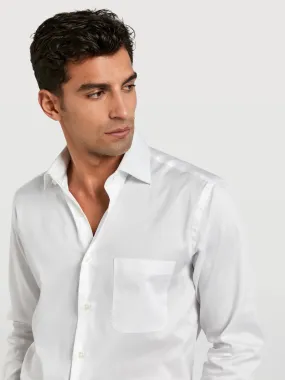 Regular fit business plain structure formal shirt