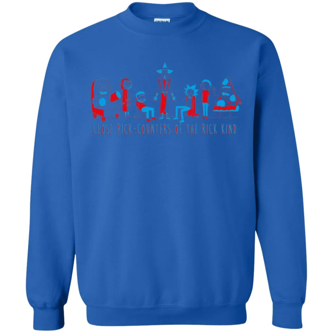 Rick And Morty Close Rick-counters Drawing Unisex Crewneck Pullover Sweatshirt